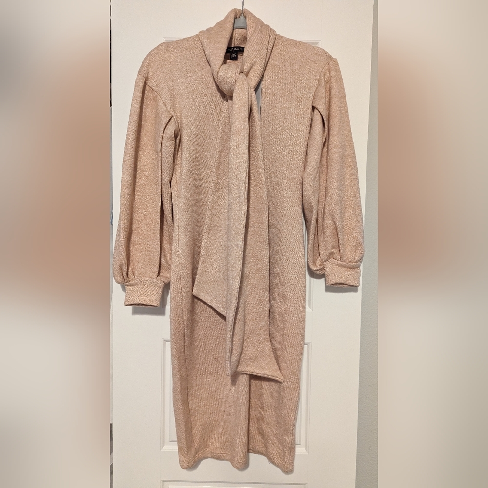 Black Halo Keoni Knit Scarf Sheath Dress